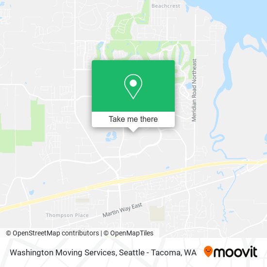 Mapa de Washington Moving Services