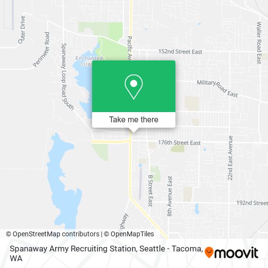 Spanaway Army Recruiting Station map