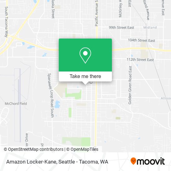 Mapa de Amazon Locker-Kane