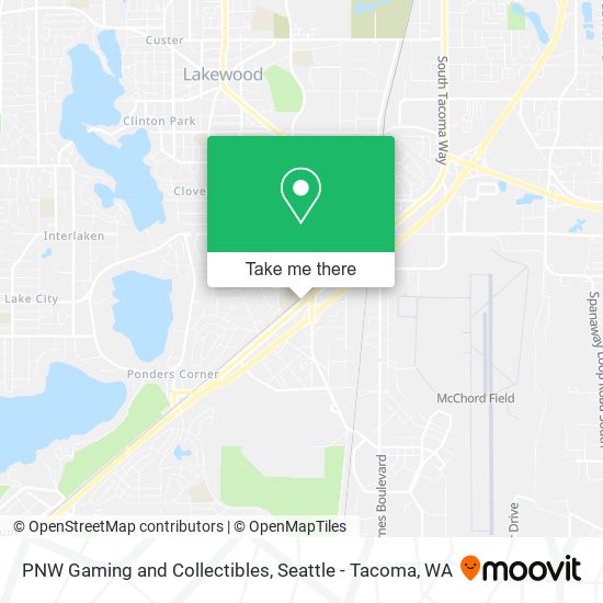 PNW Gaming and Collectibles map