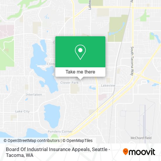 Board Of Industrial Insurance Appeals map