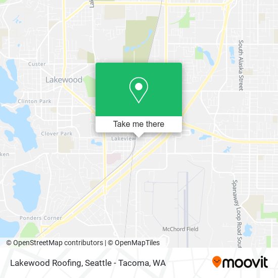 Lakewood Roofing map