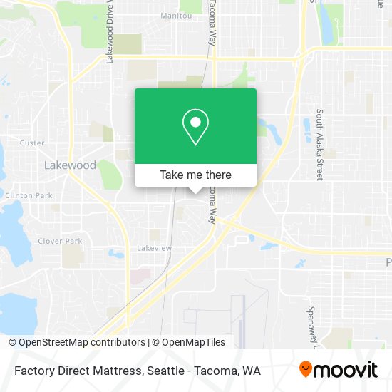 Factory Direct Mattress map