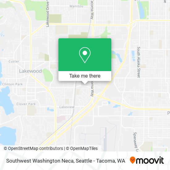 Mapa de Southwest Washington Neca