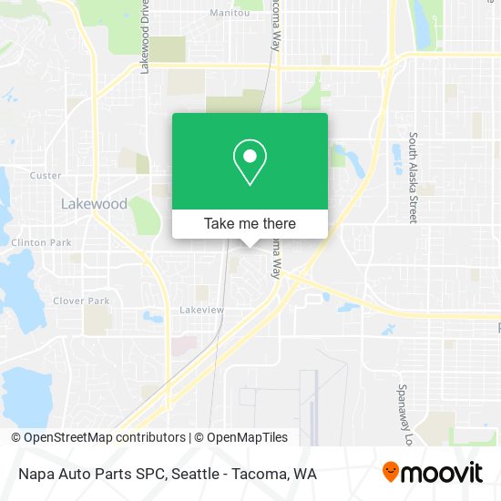 Napa Auto Parts SPC map