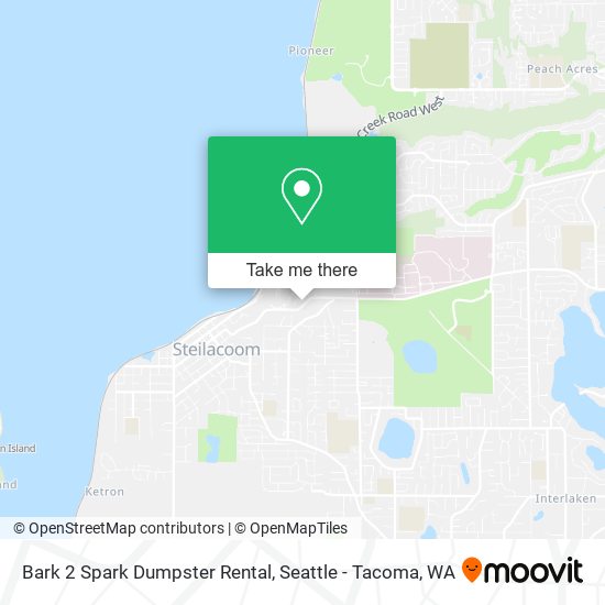 Mapa de Bark 2 Spark Dumpster Rental