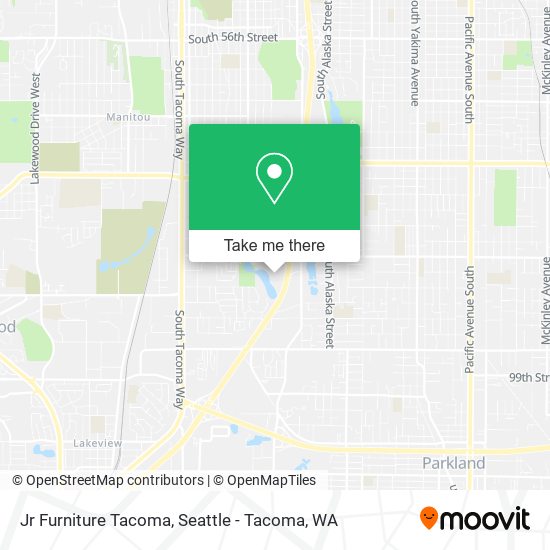 Mapa de Jr Furniture Tacoma