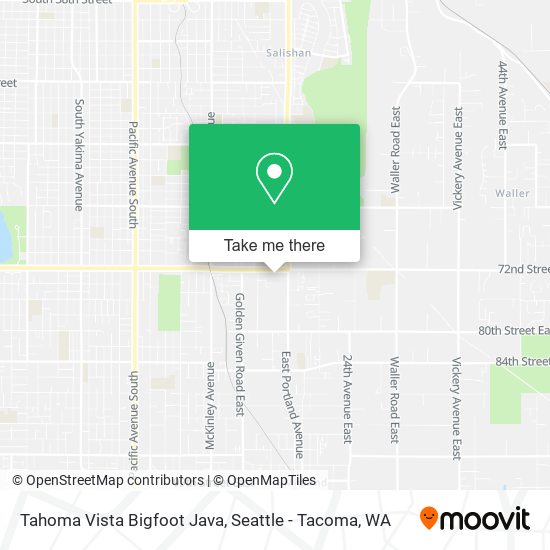 Mapa de Tahoma Vista Bigfoot Java