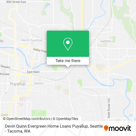 Mapa de Devin Quinn Evergreen Home Loans Puyallup