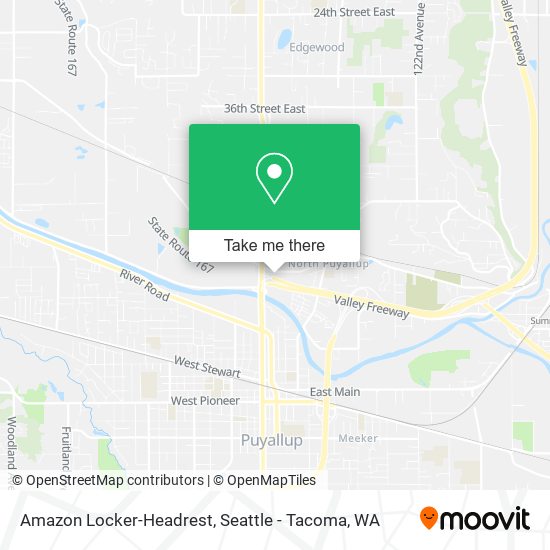 Amazon Locker-Headrest map