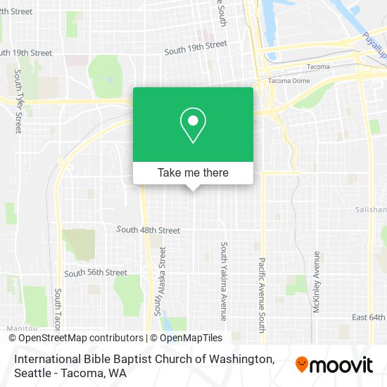 International Bible Baptist Church of Washington map