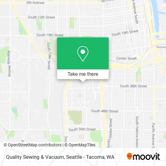 Quality Sewing & Vacuum map