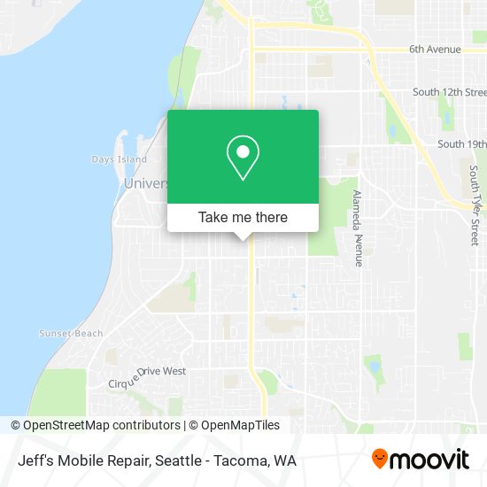 Mapa de Jeff's Mobile Repair