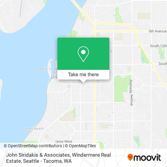 Mapa de John Siridakis & Associates, Windermere Real Estate