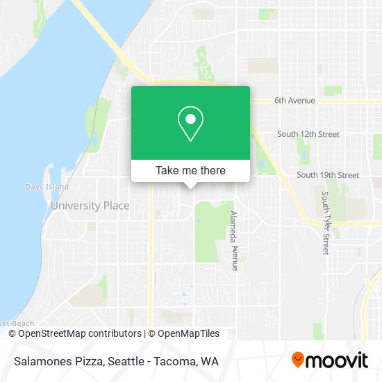 Salamones Pizza map