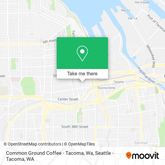 Mapa de Common Ground Coffee - Tacoma, Wa