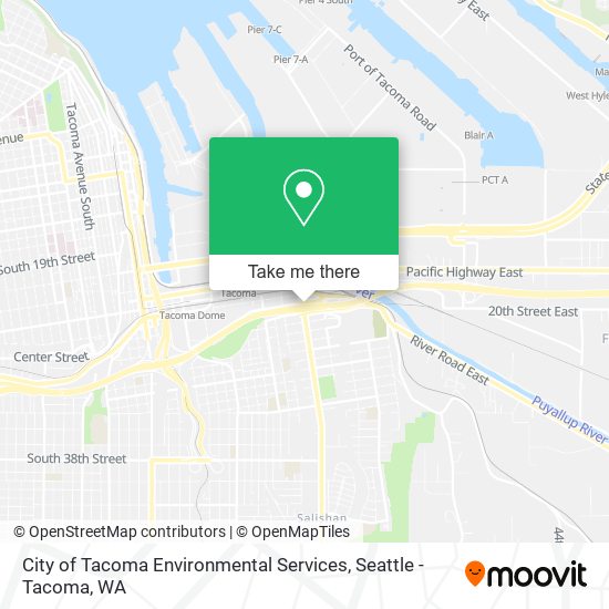 Mapa de City of Tacoma Environmental Services