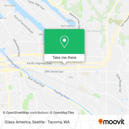 Mapa de Glass America