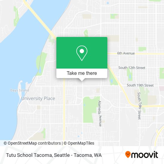 Mapa de Tutu School Tacoma