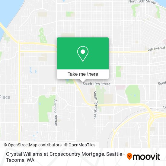 Crystal Williams at Crosscountry Mortgage map