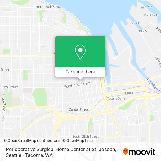 Perioperative Surgical Home Center at St. Joseph map