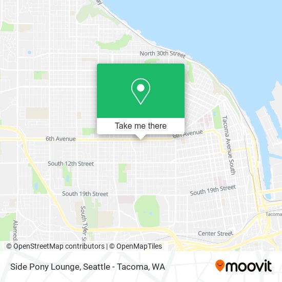 Side Pony Lounge map