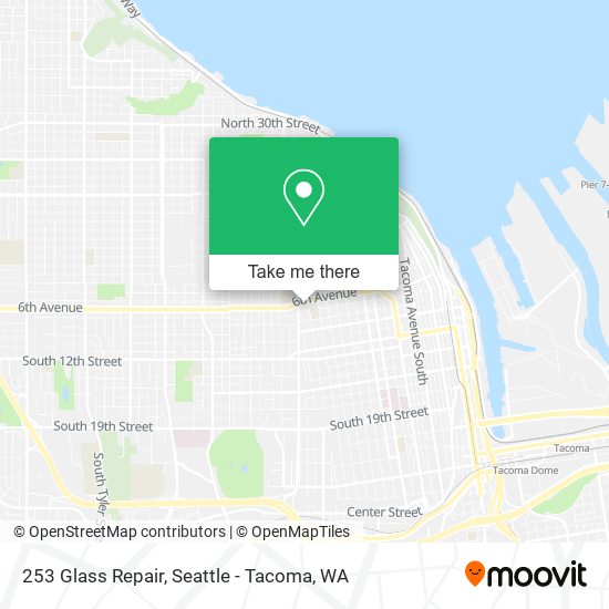 253 Glass Repair map
