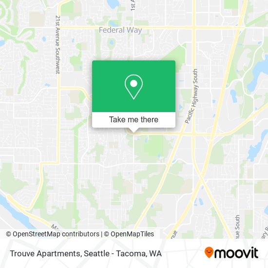 Trouve Apartments map