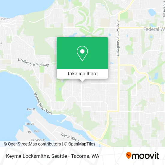 Keyme Locksmiths map