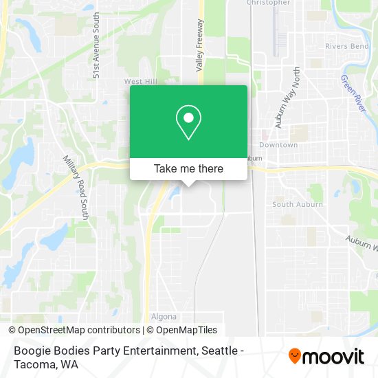 Boogie Bodies Party Entertainment map