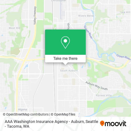 AAA Washington Insurance Agency - Auburn map