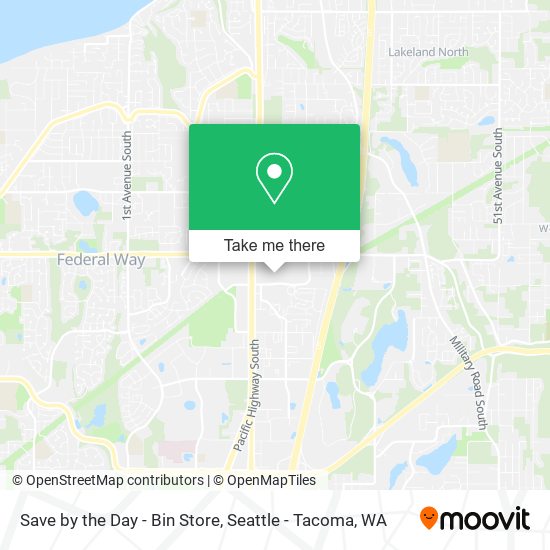 Mapa de Save by the Day - Bin Store