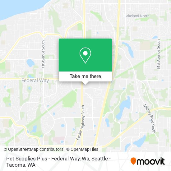 Pet Supplies Plus - Federal Way, Wa map
