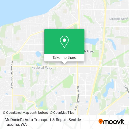 McDaniel's Auto Transport & Repair map