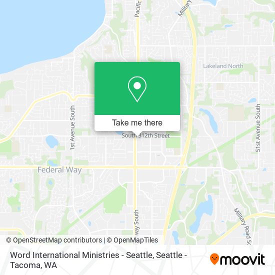 Word International Ministries - Seattle map