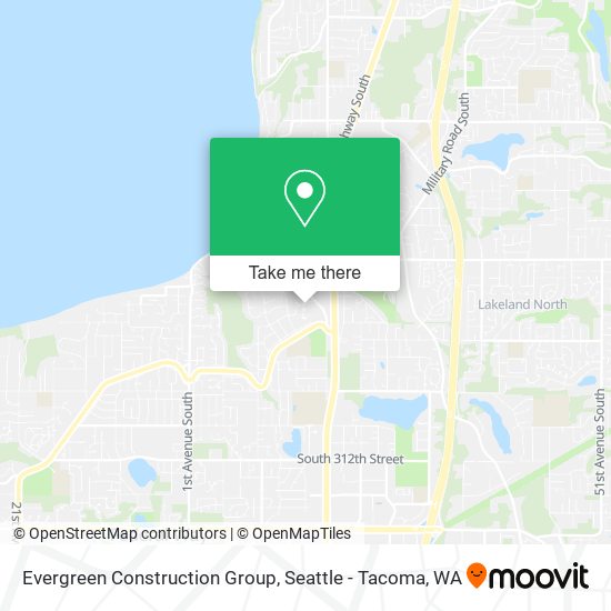 Evergreen Construction Group map