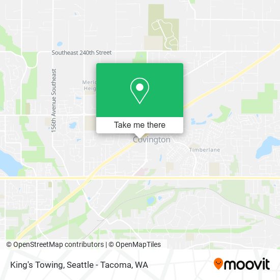 King's Towing map