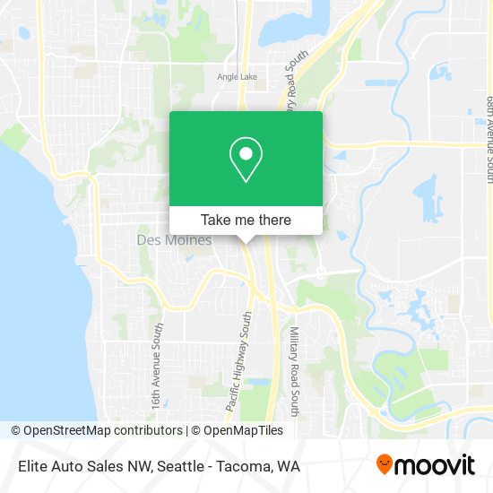 Elite Auto Sales NW map