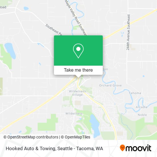 Mapa de Hooked Auto & Towing