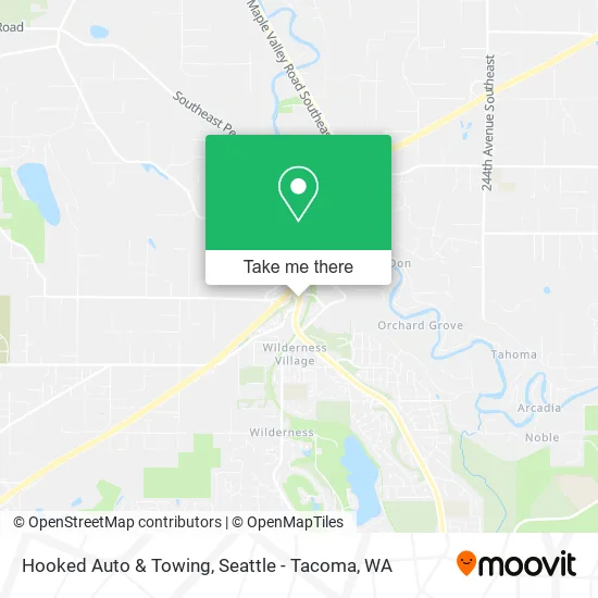 Hooked Auto & Towing map
