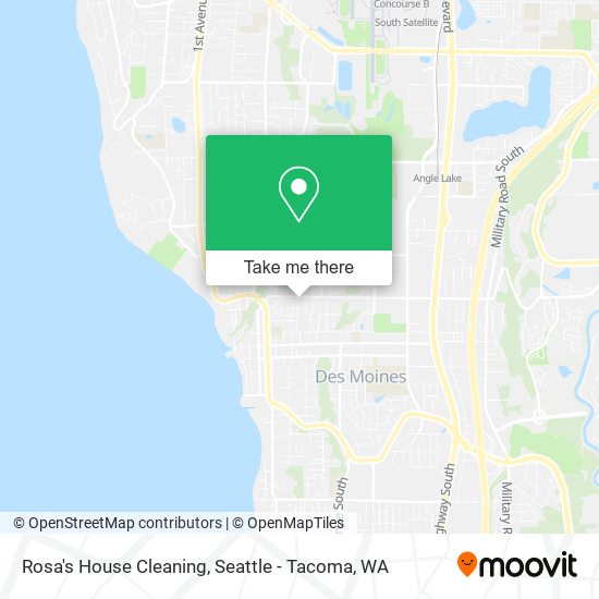 Rosa's House Cleaning map