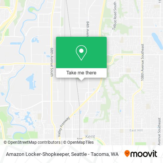 Mapa de Amazon Locker-Shopkeeper