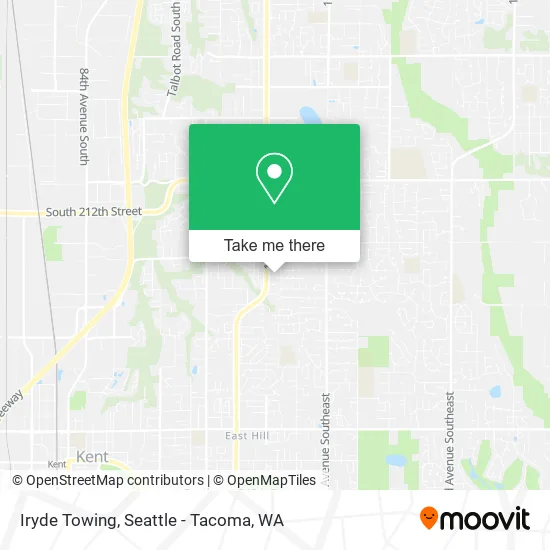 Iryde Towing map