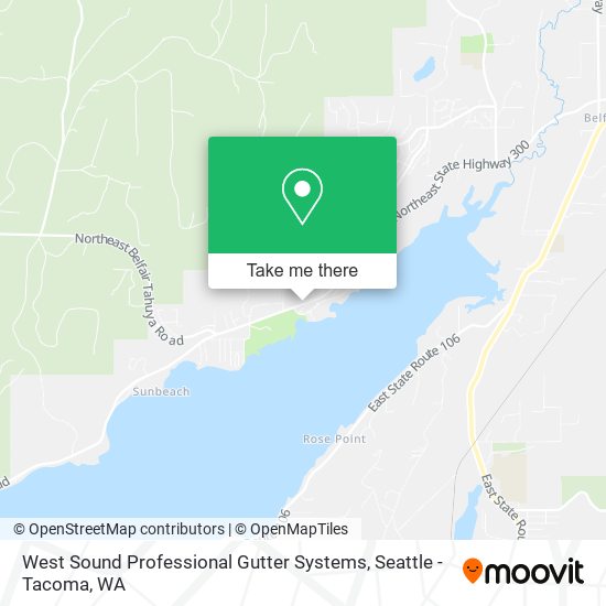 West Sound Professional Gutter Systems map