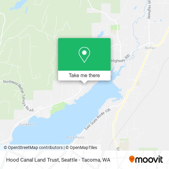 Mapa de Hood Canal Land Trust