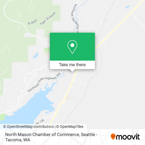 North Mason Chamber of Commerce map