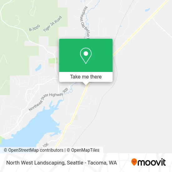 North West Landscaping map