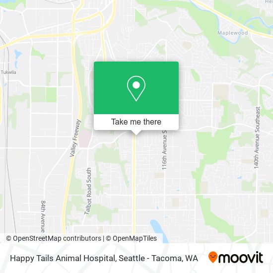 Mapa de Happy Tails Animal Hospital