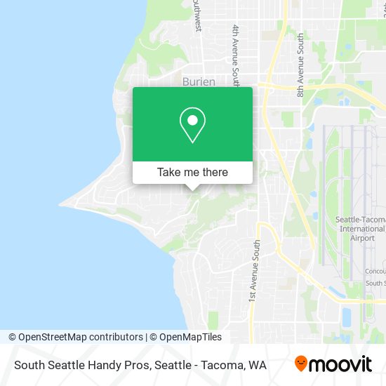 South Seattle Handy Pros map