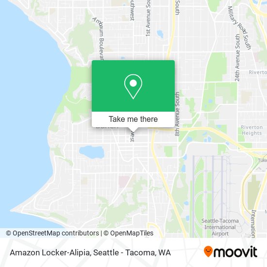 Mapa de Amazon Locker-Alipia